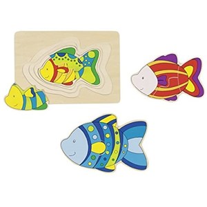 Goki (57897) - "Fish" - 11 Teile Puzzle