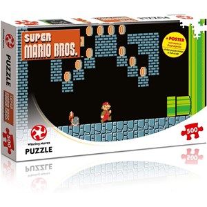 Winning Moves Games (WIN11491) - "Super Mario Bros., Underground Adventures" - 500 Teile Puzzle