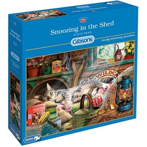 Gibsons (G6248) - Steve Read: "Dösen im Schuppen" - 1000 Teile Puzzle