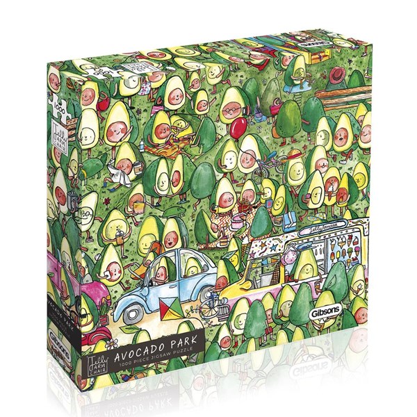 Gibsons (G7203) - Jelly Armchair: "Avocado Park" - 1000 Teile Puzzle