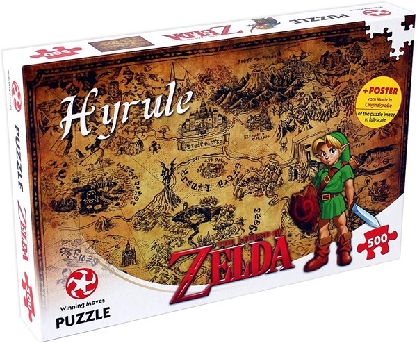 Winning Moves Games (29490) - "The Legend of Zelda, Hyrule" - 500 Teile Puzzle