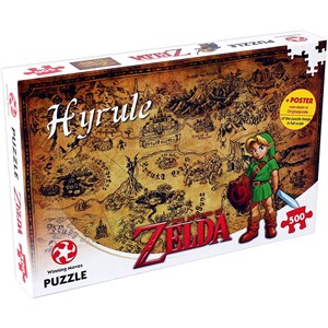 Winning Moves Games (29490) - "The Legend of Zelda, Hyrule" - 500 Teile Puzzle