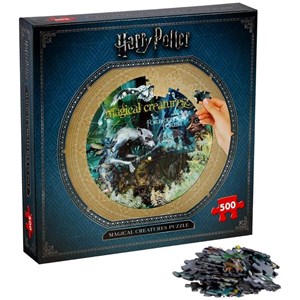 Winning Moves Games (2473) - "Harry Potter, Magical Creatures" - 500 Teile Puzzle