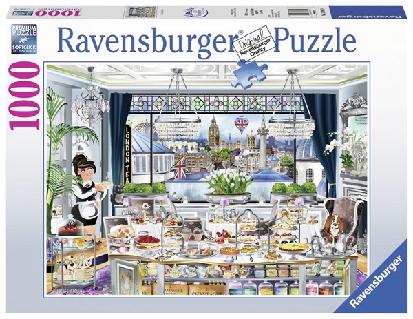 Ravensburger (13985) - "London Tea Party" - 1000 Teile Puzzle