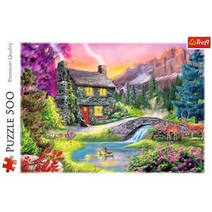 Trefl (37325) - "Bergidylle" - 500 Teile Puzzle