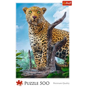 Trefl (37332) - "Wilder Leopard" - 500 Teile Puzzle
