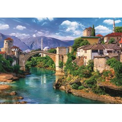 Trefl (37333) - "Alte Brücke in Mostar" - 500 Teile Puzzle