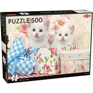 Tactic (55256) - "White Kittens" - 500 Teile Puzzle