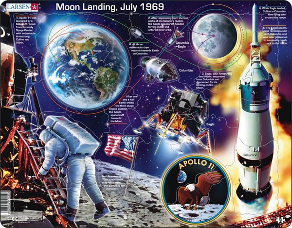 Larsen (NB5-GB) - "Apollo 11 - GB" - 50 Teile Puzzle