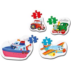 Clementoni (20811) - "Transportmittel" - 2 3 4 5 Teile Puzzle