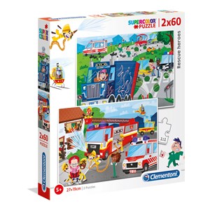 Clementoni (21602) - "Rescue Heroes" - 60 Teile Puzzle