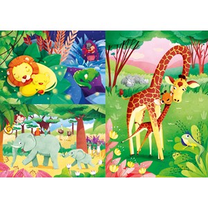 Clementoni (25233) - "Dschungelfreunde" - 48 Teile Puzzle
