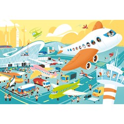 Clementoni (26447) - "The Big Airport" - 60 Teile Puzzle