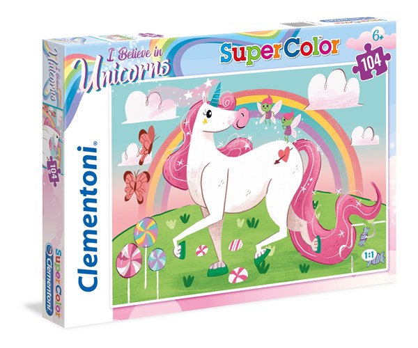 Clementoni (27109) - "I Believe in Unicorns" - 104 Teile Puzzle