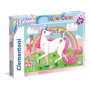 Clementoni (27109) - "I Believe in Unicorns" - 104 Teile Puzzle