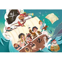Clementoni (27278) - "The Pirates" - 104 Teile Puzzle