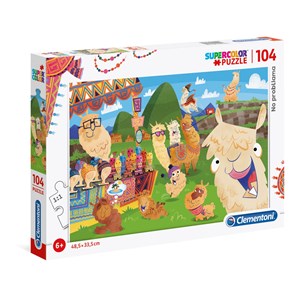 Clementoni (27279) - "No ProbLLAMA" - 104 Teile Puzzle