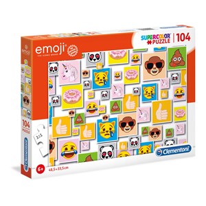 Clementoni (27285) - "Emoji" - 104 Teile Puzzle