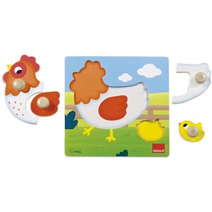 Goula (53052) - "Chicken" - 4 Teile Puzzle