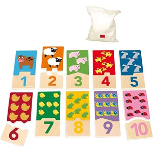 Jumbo (D53329) - "Numbers 1-10" - 20 Teile Puzzle