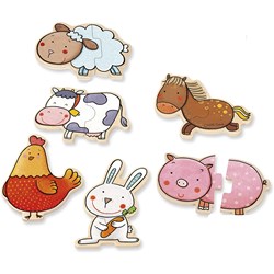 Goula (D53434) - "Carlas Bauernhof" - 2 Teile Puzzle