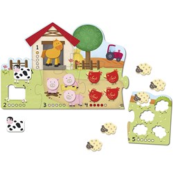 Goula (53438) - "Animal Shapes" - 5 Teile Puzzle