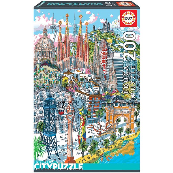 Educa (18473) - Carlo Stanga: "Barcelona" - 200 Teile Puzzle