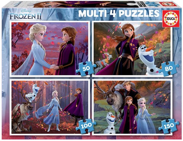 Educa (18640) - "Frozen 2" - 50 80 100 150 Teile Puzzle