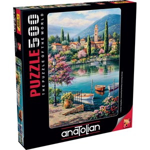 Anatolian (3597) - Sung Kim: "Village Lake Afternoon" - 500 Teile Puzzle