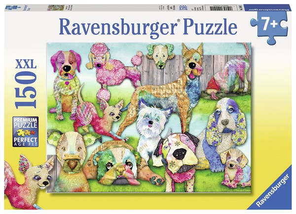 Ravensburger (10041) - "Patchwork Pups" - 150 Teile Puzzle