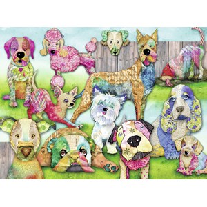 Ravensburger (10041) - "Patchwork Pups" - 150 Teile Puzzle