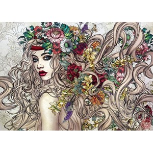 Anatolian (4549) - Gracjana Zielinska: "Blumige Haarpracht" - 1500 Teile Puzzle