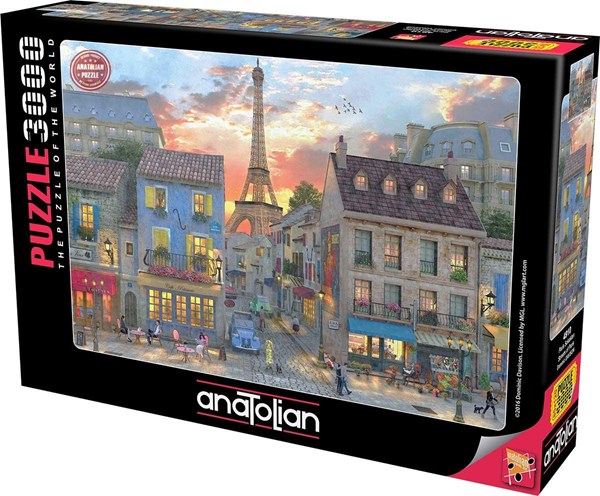 Anatolian (4910) - Dominic Davison: "In den Straßen von Paris" - 3000 Teile Puzzle