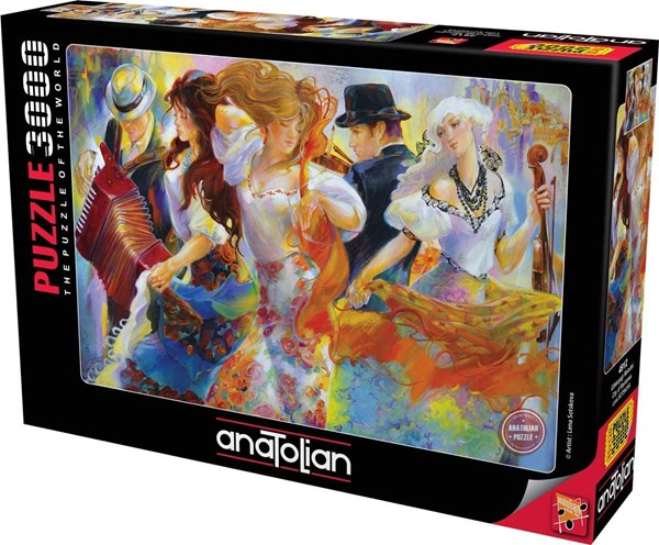 Anatolian (4912) - Lena Sotskova: "Regenbogenmusiker" - 3000 Teile Puzzle