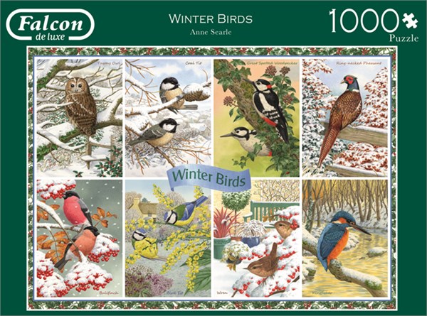 Falcon (11234) - Anne Searle: "Winter Birds" - 1000 Teile Puzzle