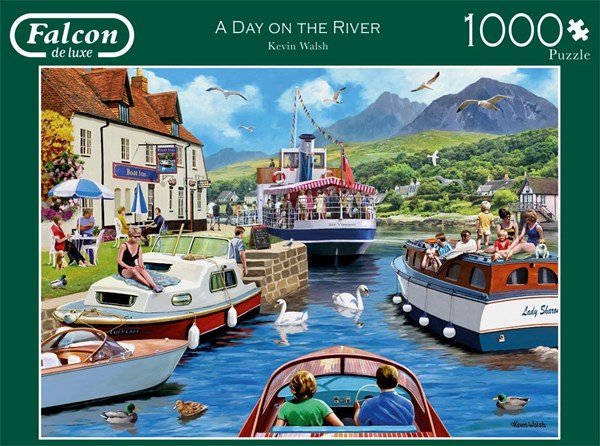 Falcon (11241) - Kevin Walsh: "A Day on The River" - 1000 Teile Puzzle