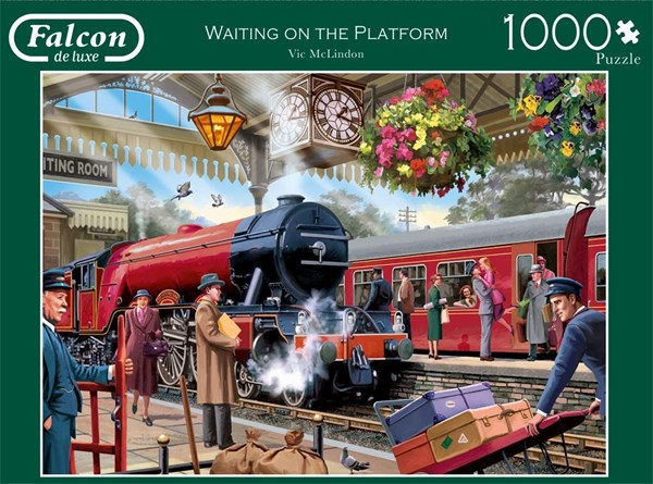 Falcon (11250) - Victor McLindon: "Warten am Bahnsteig" - 1000 Teile Puzzle
