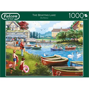 Falcon (11252) - Alla Badsar: "Freizeit am See" - 1000 Teile Puzzle