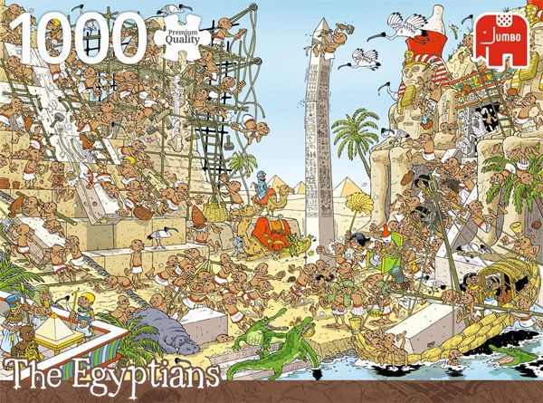 Jumbo (18512) - "Die Ägypter" - 1000 Teile Puzzle