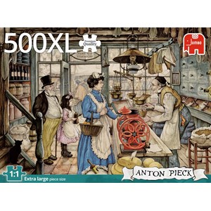 Jumbo (18599) - Anton Pieck: "Im Handelshaus" - 500 Teile Puzzle