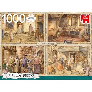 Jumbo (18818) - Anton Pieck: "Bäcker aus dem 19. Jahrhundert" - 1000 Teile Puzzle