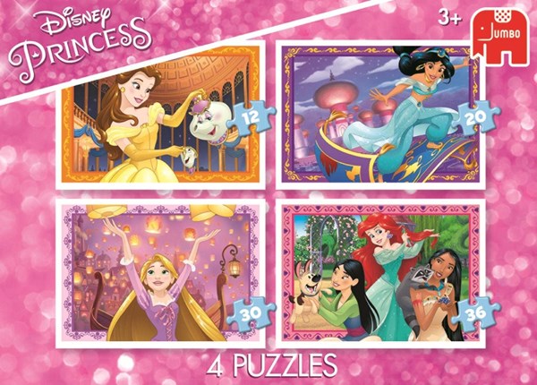 Jumbo (19462) - "Disney Princess" - 12 20 30 36 Teile Puzzle
