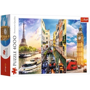 Trefl (45009) - "Trip durch Europa" - 4000 Teile Puzzle