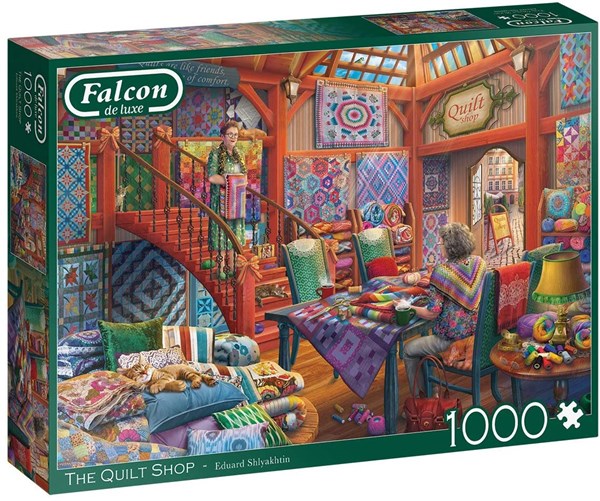 Falcon (11285) - Eduard Shlyakhtin: "Der Handarbeitsladen" - 1000 Teile Puzzle