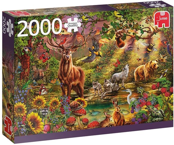 Jumbo (18868) - "Magic Forest at Sunset" - 2000 Teile Puzzle