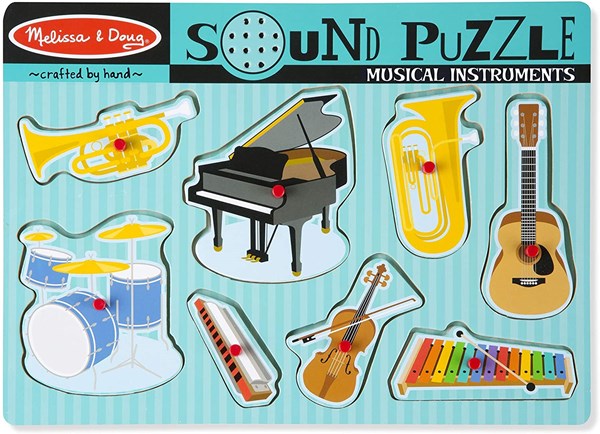 Melissa and Doug (10732) - "Musical Instruments, Sound Puzzle" - 7 Teile Puzzle