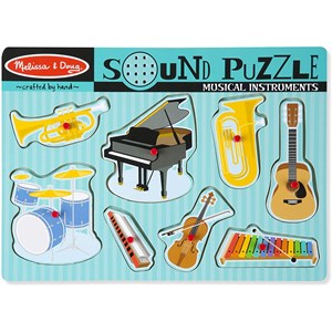 Melissa and Doug (10732) - "Musical Instruments, Sound Puzzle" - 7 Teile Puzzle