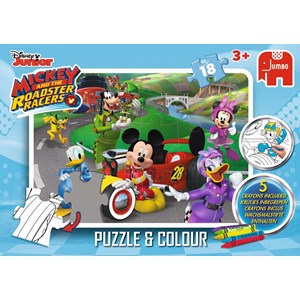 Jumbo (19672) - "Mickey and The Roadster Racers" - 18 Teile Puzzle