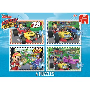 Jumbo (19669) - "Disney, Mickey and the Roadster Racers" - 12 20 30 36 Teile Puzzle