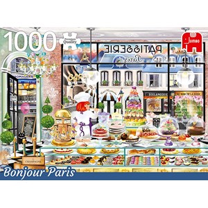 Jumbo (18807) - "Bonjour Paris" - 1000 Teile Puzzle